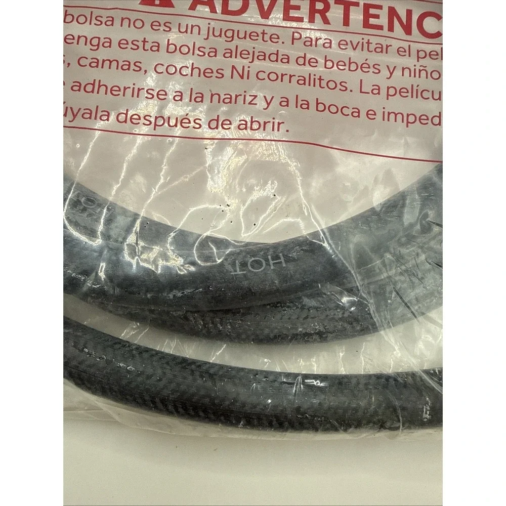 4FT Stainless Steel Washing Machine Hoses 2 Pack Hot Cold Water Supply Line